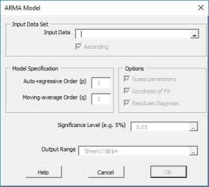 ARMA model wizard